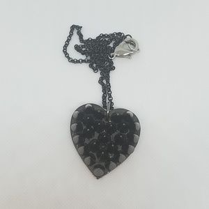 GASOLINE GLAMOUR Jewelry - Gun metal cone spike heart necklace small new GASOLINE GLAMOUR Jewelry - Gun metal cone spike heart necklace small new